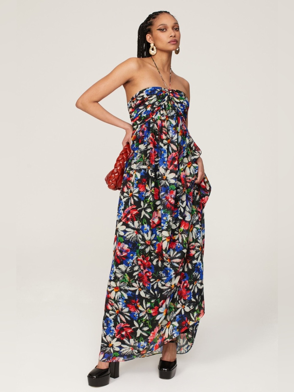 Ronny Kobo Avril Maxi Dress Size Medium 6163